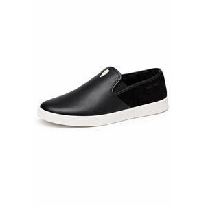 Neil Barrett Black Leather Slip-On Sneakers Unisex EU 38 NWB